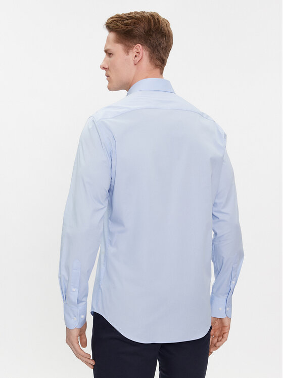 Tommy Hilfiger Tommy Hilfiger Košeľa Cl Flex Poplin Rf Shirt MW0MW31219 Modrá Regular Fit