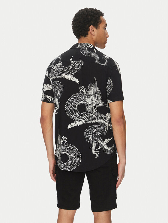 Blend Blend Krekls 20718753 Melns Regular Fit