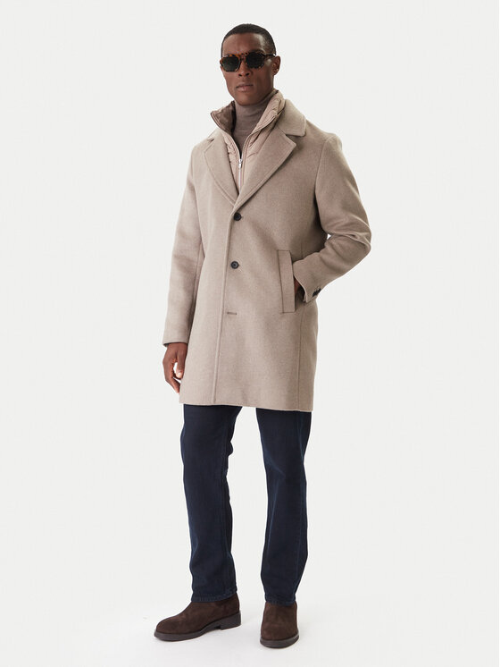 Jack & Jones Jack & Jones Prechodný kabát Blastanford 12286263 Béžová Regular Fit