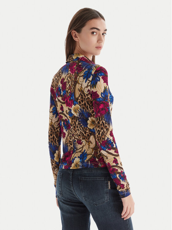 Just Cavalli Just Cavalli Риза 79PAL228 JS531 Цветен Slim Fit