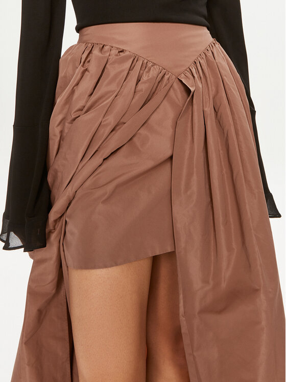 PINKO Pinko Maxi suknja Botticino 102784 Y3LE Smeđa Relaxed Fit