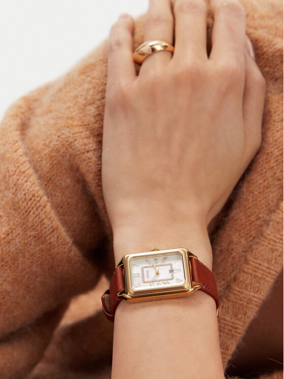 Fossil Fossil Zegarek Raquel ES5307 Brązowy