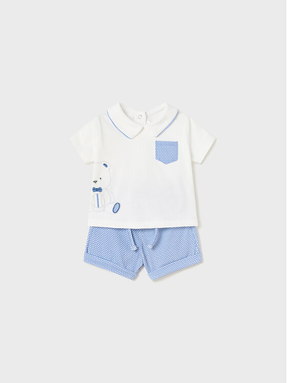 Completo 2 T-shirt e pantaloncini 1620 Multicolore...