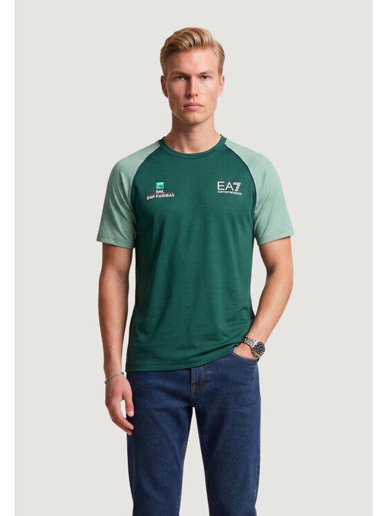EA7 Emporio Armani EA7 Emporio Armani T-shirt 7M002801 AF13689 Verde Casual Fit