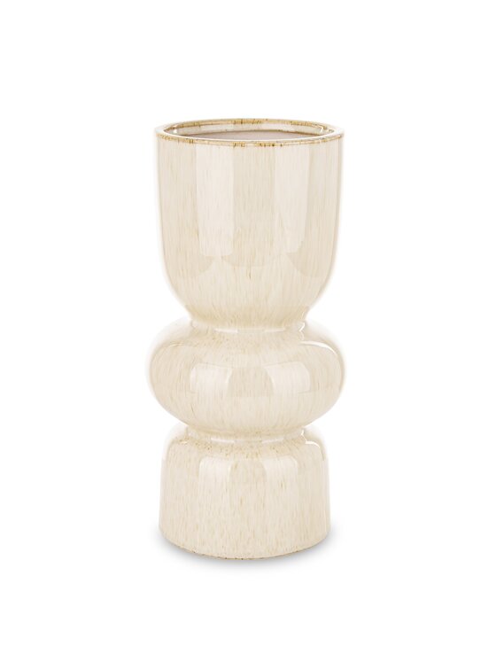 MIAhome MIAhome Wazon ceramiczny 30x14,5x14,5 cm MEZANIO Biały