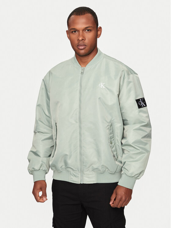 Calvin Klein Jeans Calvin Klein Jeans Bundy bomber J30J325110 Zelená Relaxed Fit