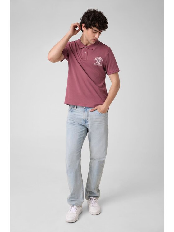Guess Guess T-Shirt 183257 Czerwony Classic Fit