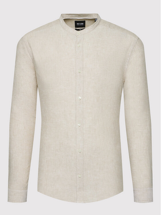 Only & Sons Only & Sons Särk Caiden 22019173 Beež Slim Fit