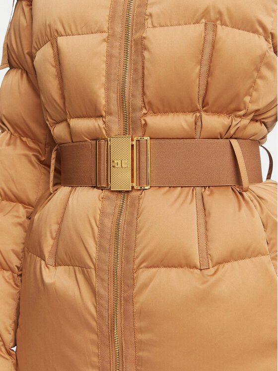 Elisabetta Franchi Elisabetta Franchi Ziemas jaka PI-92D-66E2 Gaiši brūna Slim Fit