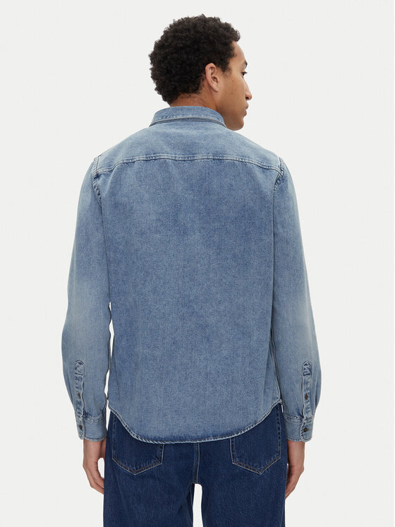 AMI Paris AMI Paris Koszula jeansowa USH063.DE0056 Niebieski Regular Fit