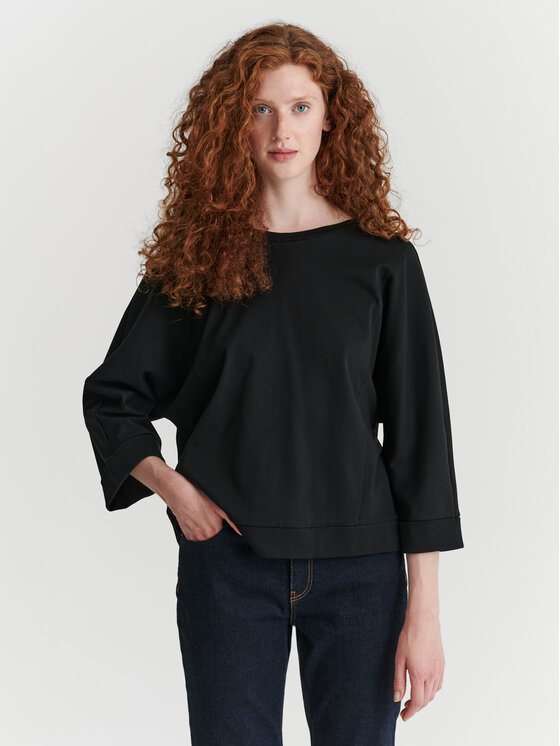 TATUUM TATUUM Bluzka ULEN Czarny Loose Fit