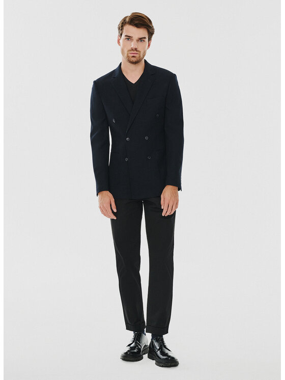 Pako Lorente Pako Lorente Marynarka P24WF-3X-007 Granatowy Slim Fit
