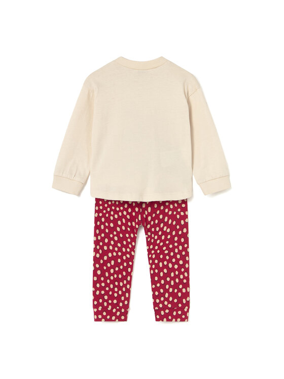 Mayoral Mayoral Komplet bluza i spodnie materiałowe 2745 Beżowy Regular Fit