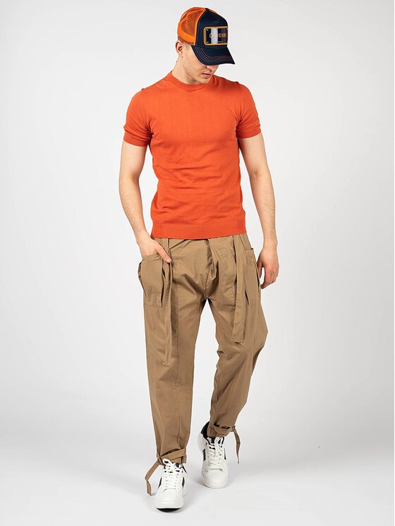 Xagon Xagon T-Shirt P23 081K 1200K Pomarańczowy Regular Fit