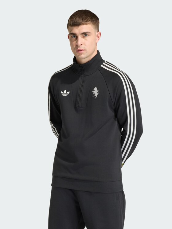 adidas adidas Bluza Juventus FC Originals Half Zip Czarny Regular Fit