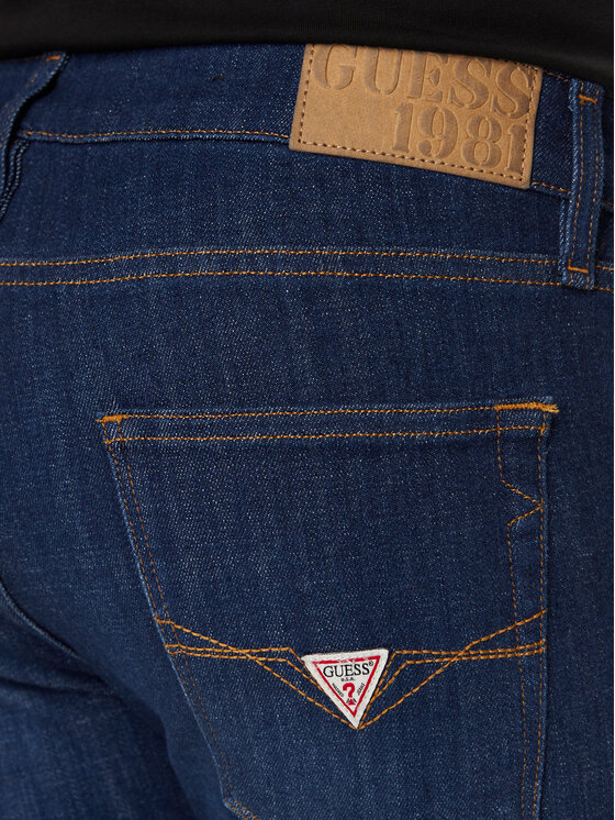 Guess Guess Jeans hlače M4YA27 D5DG1 Modra Super Skinny Fit