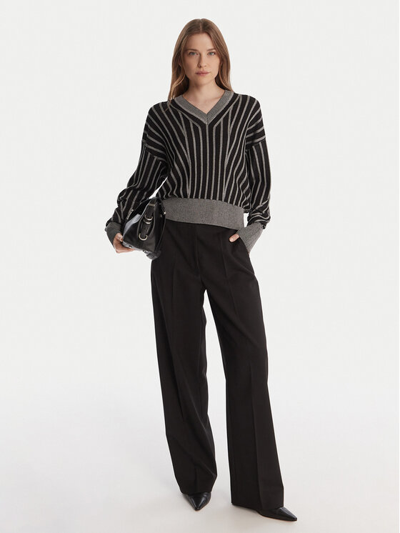 DKNY DKNY Džemper P5MSDZ52 Siva Regular Fit