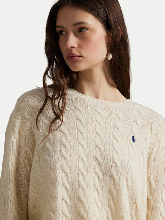 Polo Ralph Lauren Polo Ralph Lauren Džemper 211971865001 Bijela Slim Fit