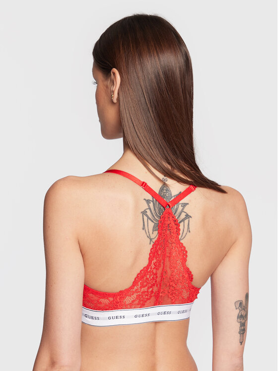 Guess Guess Bralette krūšturis Belle O97C02 KBBT0 Sarkans