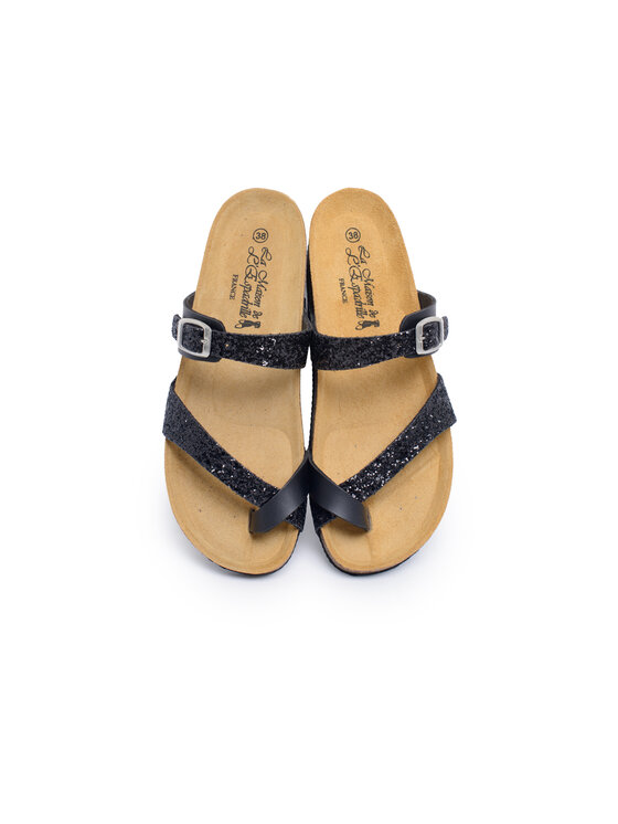 LA MAISON DE L’ESPADRILLE LA MAISON DE L’ESPADRILLE Ciabatte 3530-6-NOIR Nero