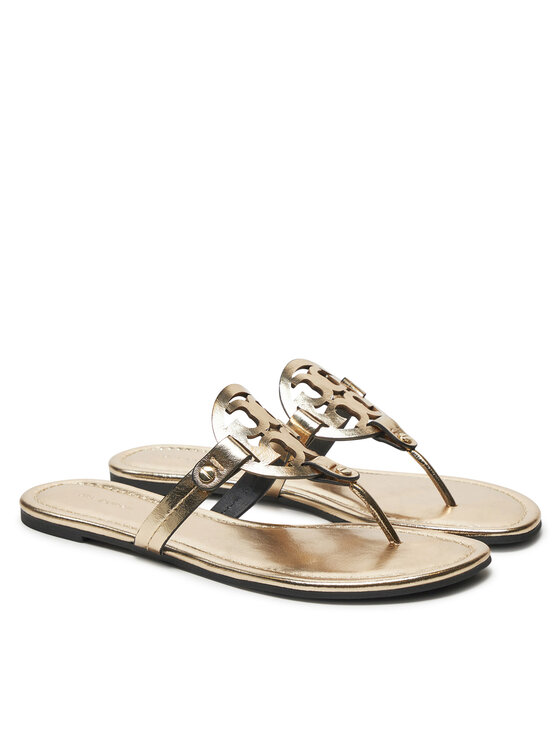Tory Burch Tory Burch Japonki Miller 162596 Złoty