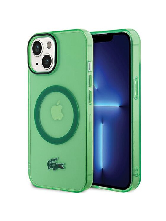 Etui na telefon Lacoste, Zielone, iPhone 14 Plus / 15 Plus