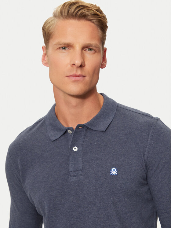 United Colors Of Benetton United Colors Of Benetton Polokošile 3088U3025 Tmavomodrá Regular Fit