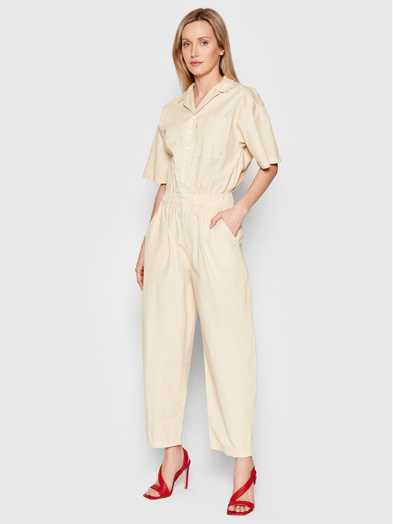 Levi's® Levi's® Salopetă Scrunchie A1866-0000 Bej Relaxed Fit
