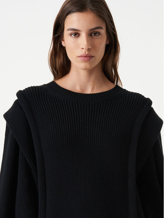 IRO IRO Úpletové šaty Lorely AR641 Černá Relaxed Fit