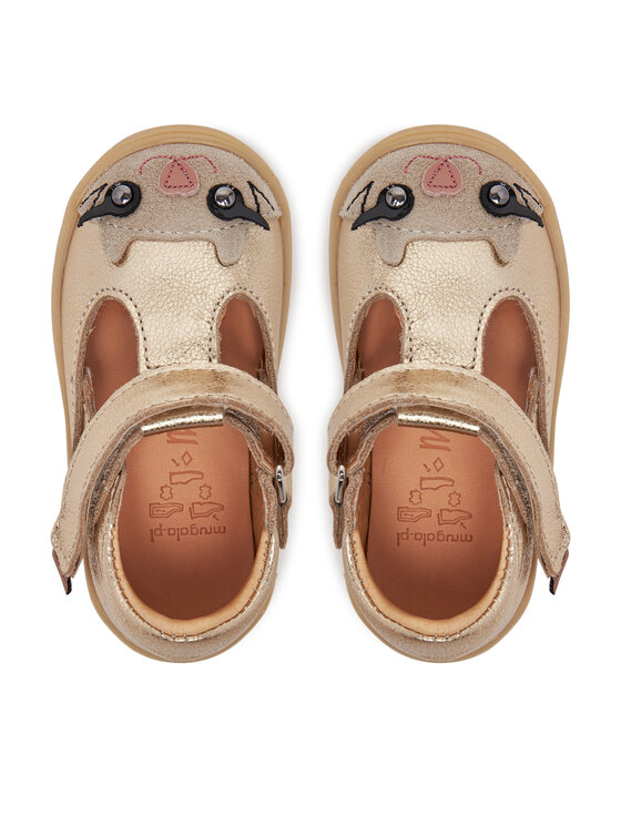 Mrugała Mrugała Halbschuhe Tola 2180/5 Goldfarben