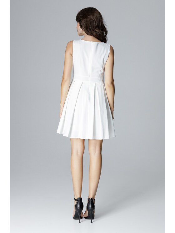 Lenitif Lenitif Vestito L006 Bianco Regular Fit