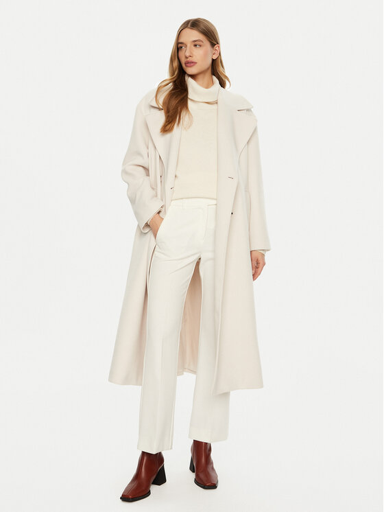 Imperial Imperial Ziemas mētelis KI54IID Écru Loose Fit