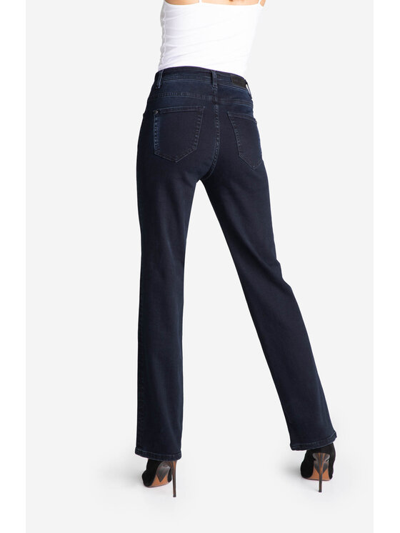RJ Rocks Jeans RJ Rocks Jeans Jeansy Milla Granatowy Straight Leg