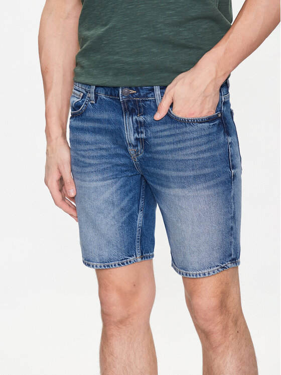 Guess Guess Džínové šortky Rodeo M3GD27 D4T9G Tmavomodrá Regular Fit