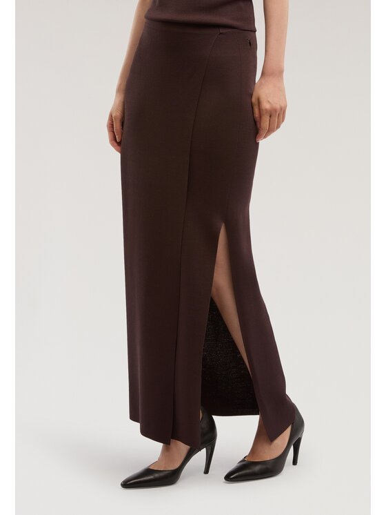 Trussardi Trussardi Gonna midi 16166000036N032 Marrone Regular Fit