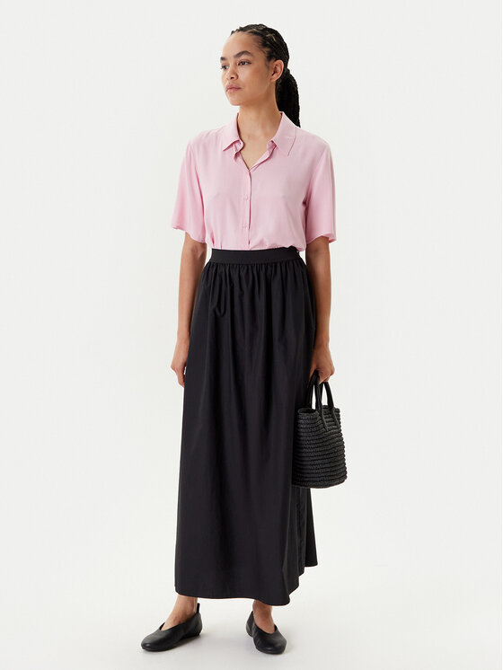 United Colors Of Benetton United Colors Of Benetton Maxi suknja 4TPUD004I Crna Regular Fit