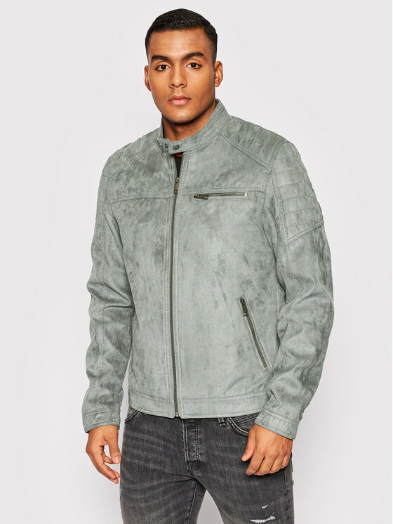 Jack&Jones Jack&Jones Jakna od imitacije kože Rocky 12147218 Siva Regular Fit