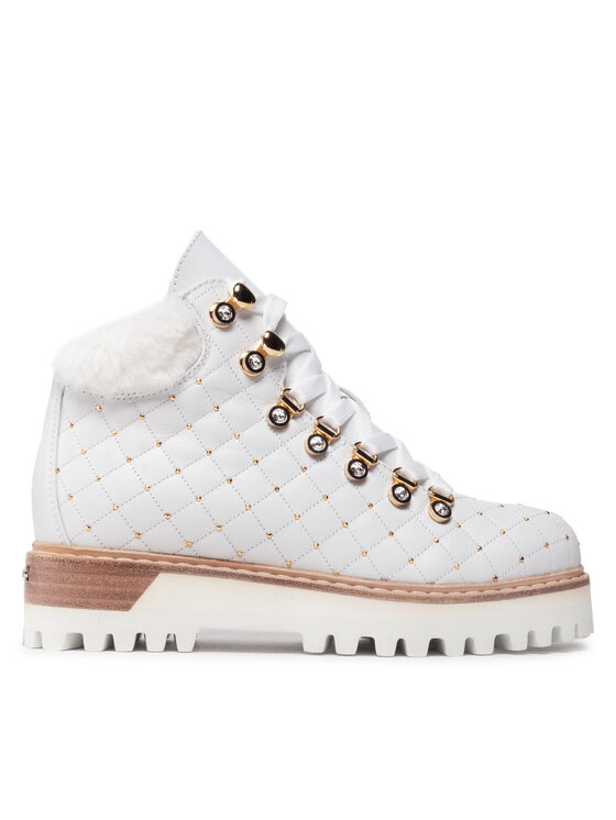 Le Silla Le Silla Pohodni čevlji St. Moritz 7512M040M1MMCHI200 Bela