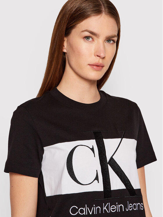 Calvin Klein Jeans Calvin Klein Jeans Každodenné šaty J20J218862 Čierna Regular Fit