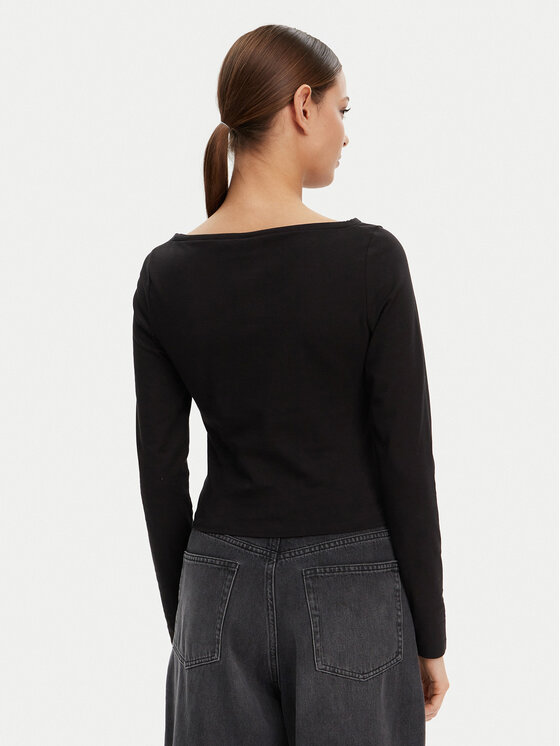HUGO HUGO Bluzka 50537227 Czarny Slim Fit