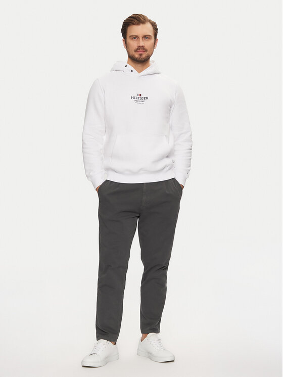 Tommy Hilfiger Tommy Hilfiger Mikina MW0MW39050 Bílá Regular Fit