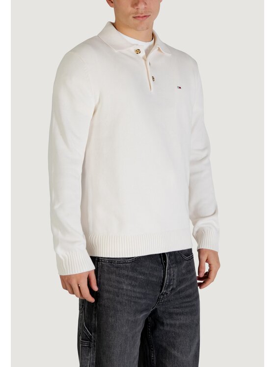 Tommy Jeans Tommy Jeans Maglione DM0DM22647 Bianco Casual Fit
