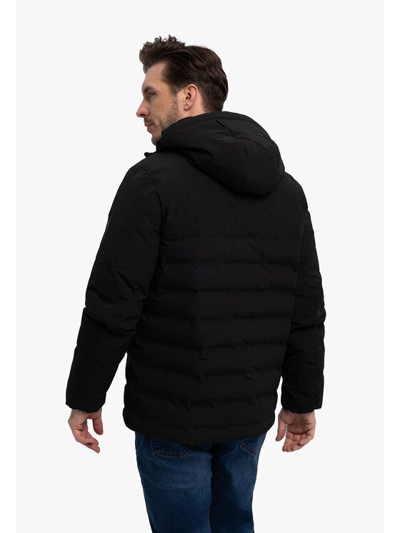 Volcano Volcano Kurtka puchowa J-GAWIR Czarny Regular Fit