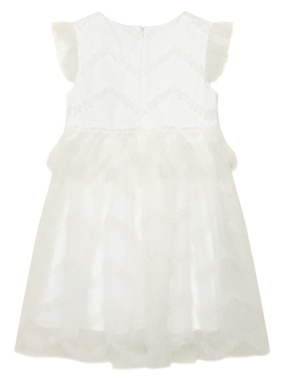 Guess Guess Sukienka elegancka K6RK22 WK040 Biały Regular Fit