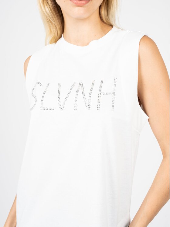 Silvian Heach Silvian Heach T-shirt PGP22127TS Bianco Oversize