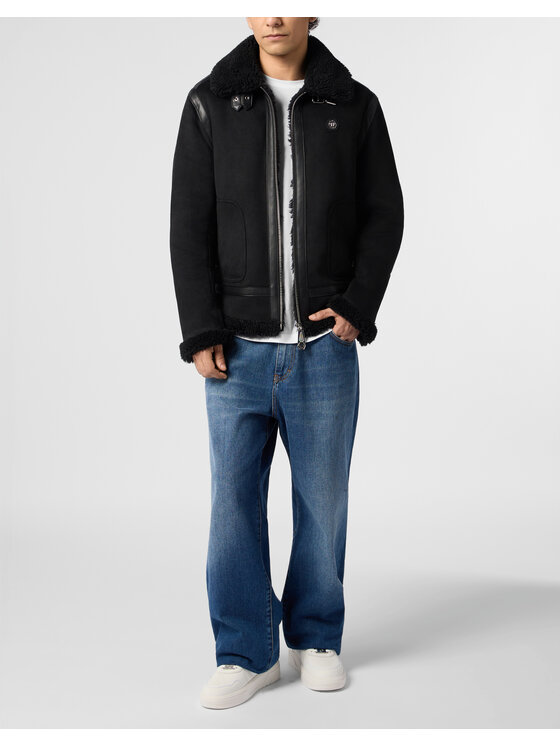 PHILIPP PLEIN PHILIPP PLEIN Giubbotto piumino 31203 Nero Regular Fit