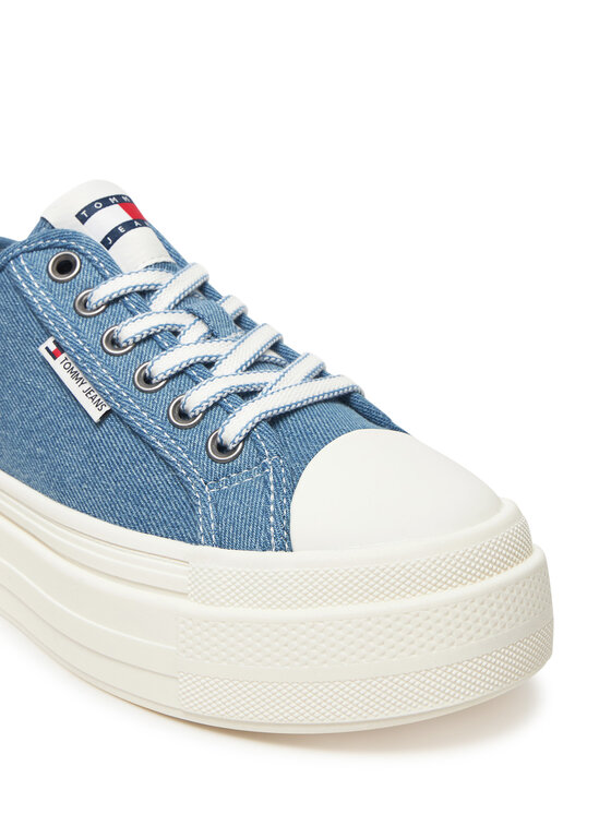 Tommy Jeans Tommy Jeans Снікерcи Tjw Foxing Flatform Lc EN0EN02736 Голубий