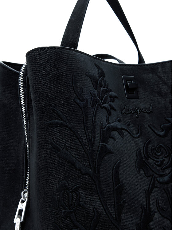 Desigual Desigual Torbica Romeo Floral Total B 25WAKP06 Crna