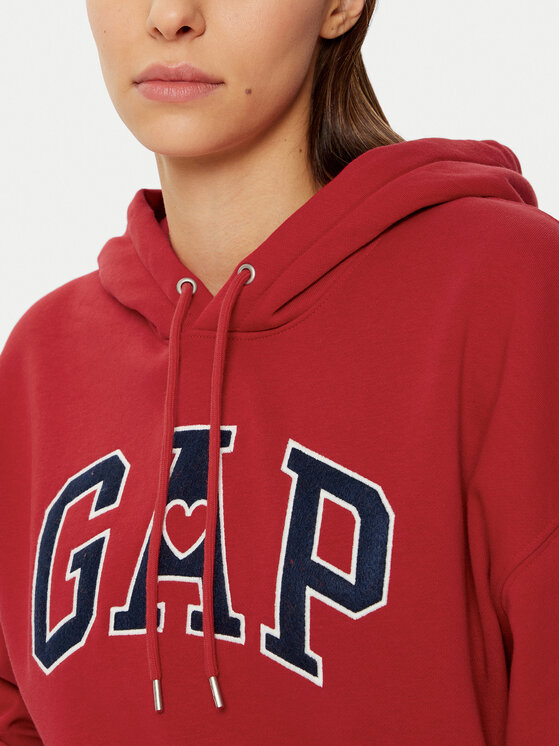 Gap Gap Džemperis 523563-17 Raudona Relaxed Fit