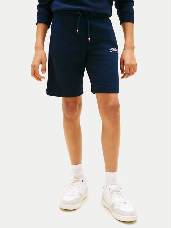 Tommy Hilfiger Tommy Hilfiger Pantaloni scurți sport KB0KB10242 Bleumarin Regular Fit